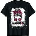thumbnail image 1 of Warrior Breast Cancer Shirts Awareness Support Pink Ribbon T-Shirt mens t shirt，black，women，funny，misfits，men，journey, 1 of 4