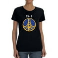 thumbnail image 1 of Warrior Bridge Circle Design Women Black T-Shirt, Female Small, 1 of 4
