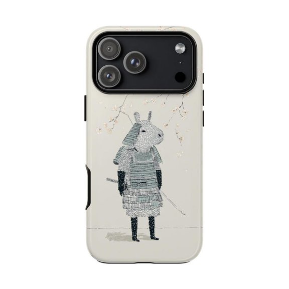 Warrior Capybara Samurai Tough Cover with iPhone 17 to 11 Pro Max