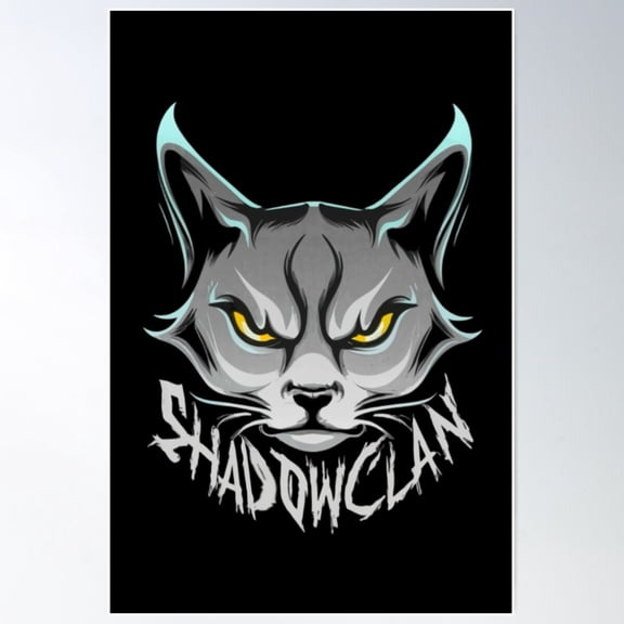 Warrior Cat Shadowclan Poster Wall Art Modern Wall Decor For Living Room Bedroom