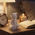 thumbnail image 1 of Warrior Cat Statue, 3D Printed Samurai Cat Sculpture Whimsical Desk Animal Ornament for Living Room Table Shelf Decor Gift for Cat Lovers Collectors, 1 of 8