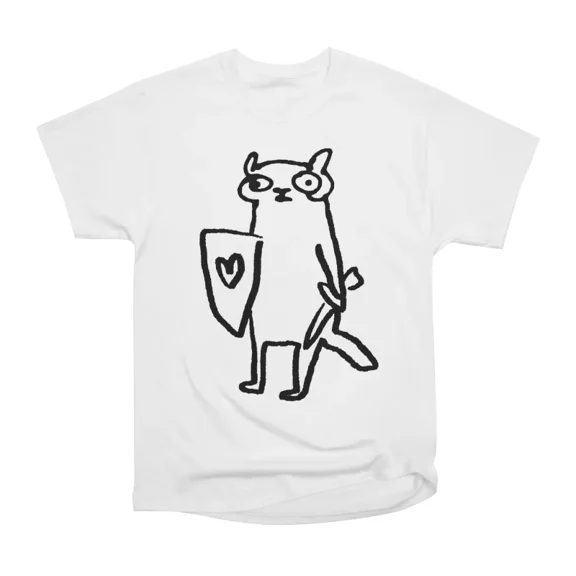 Warrior Cat T-Shirt Tee Gift For Him Merch For Her Apparel For Friend
