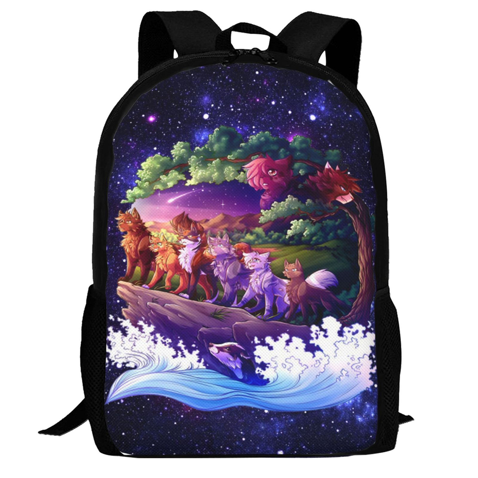Warrior Cats Backpack,3d Print Laptop Backpack Lightweight Casual
