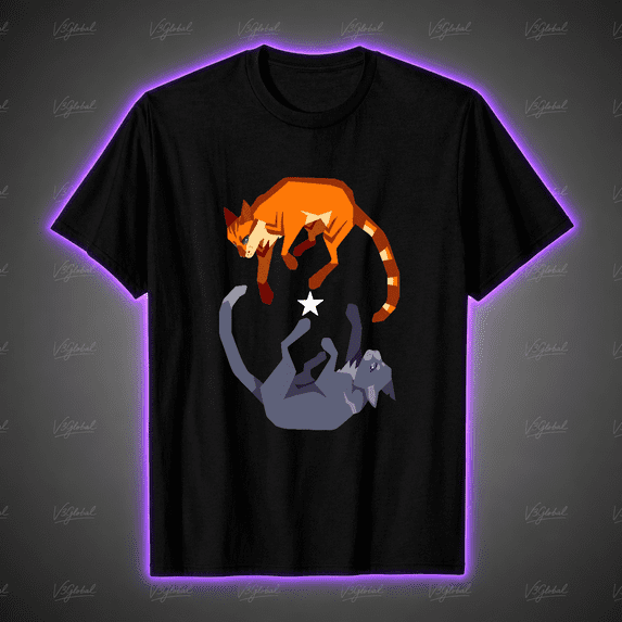 Warrior Cats Four Kittens Cute Feline Group Art Unisex T-Shirt V19560, S-5XL