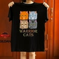 thumbnail image 1 of Warrior Cats Four Kittens Cute Feline Lover Gift Graphic Graphic Tee,for unisex up to 5XL, 1 of 2