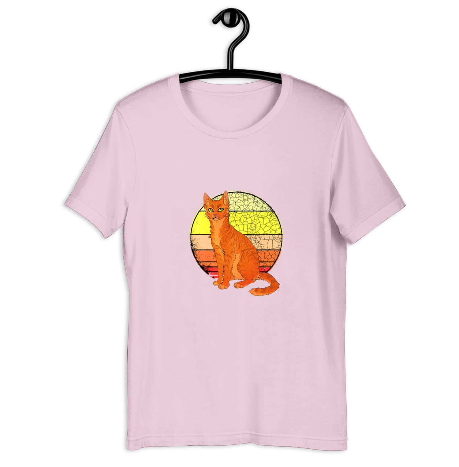 Warrior Cats Lover Firestar Cat Men's TShirt For Warriors Book Series