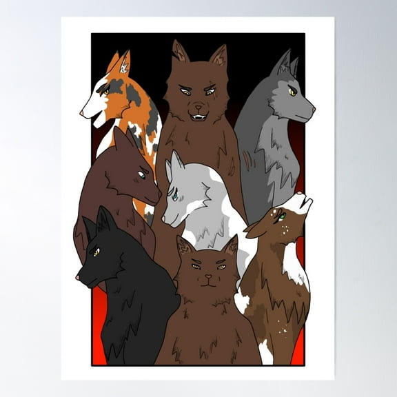 Warrior Cats - War Of The Clans Poster Wall Art, Modern Wall Decor For Living Room Bedroom, 24x36 UNFRAMED
