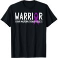 thumbnail image 1 of Warrior Chiari Malformation Awareness Purple Ribbon Fighter T-Shirt, 1 of 3