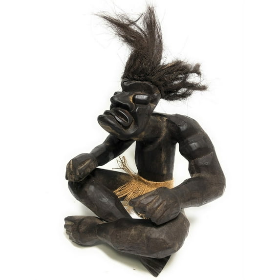 Warrior Chief Primitive Tiki 12" - Tribal Art | #lge2400430