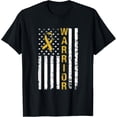thumbnail image 1 of Warrior Childhood Cancer Awareness Yellow Ribbon T-Shirt, 1 of 4
