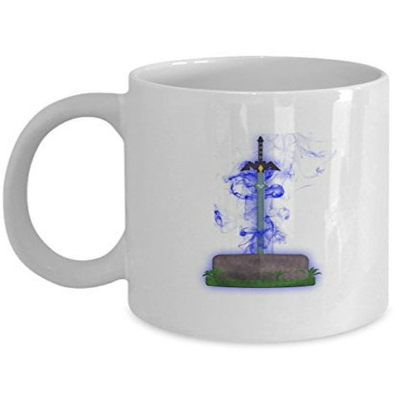 Warrior 11 oz Coffee Mug - Gift Sword White Ceramic