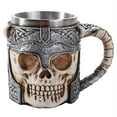 thumbnail image 1 of Warrior Helmet Skull Beer Stein Tankard Skulls Gothic Decor Gift 13oz, 1 of 1