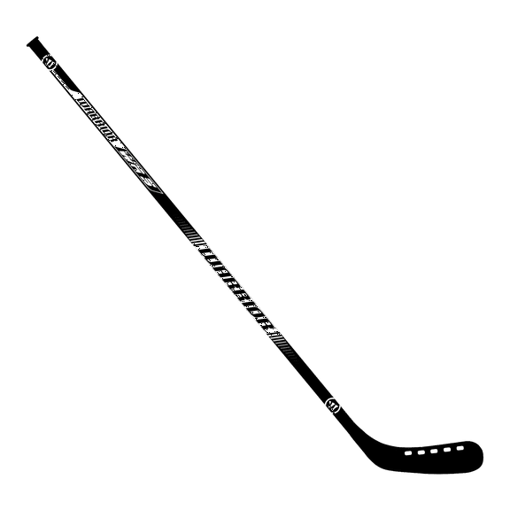 Warrior 51″ Player Hockey Stick, Kids & Adults, Lightweight Plastic Blade – Black