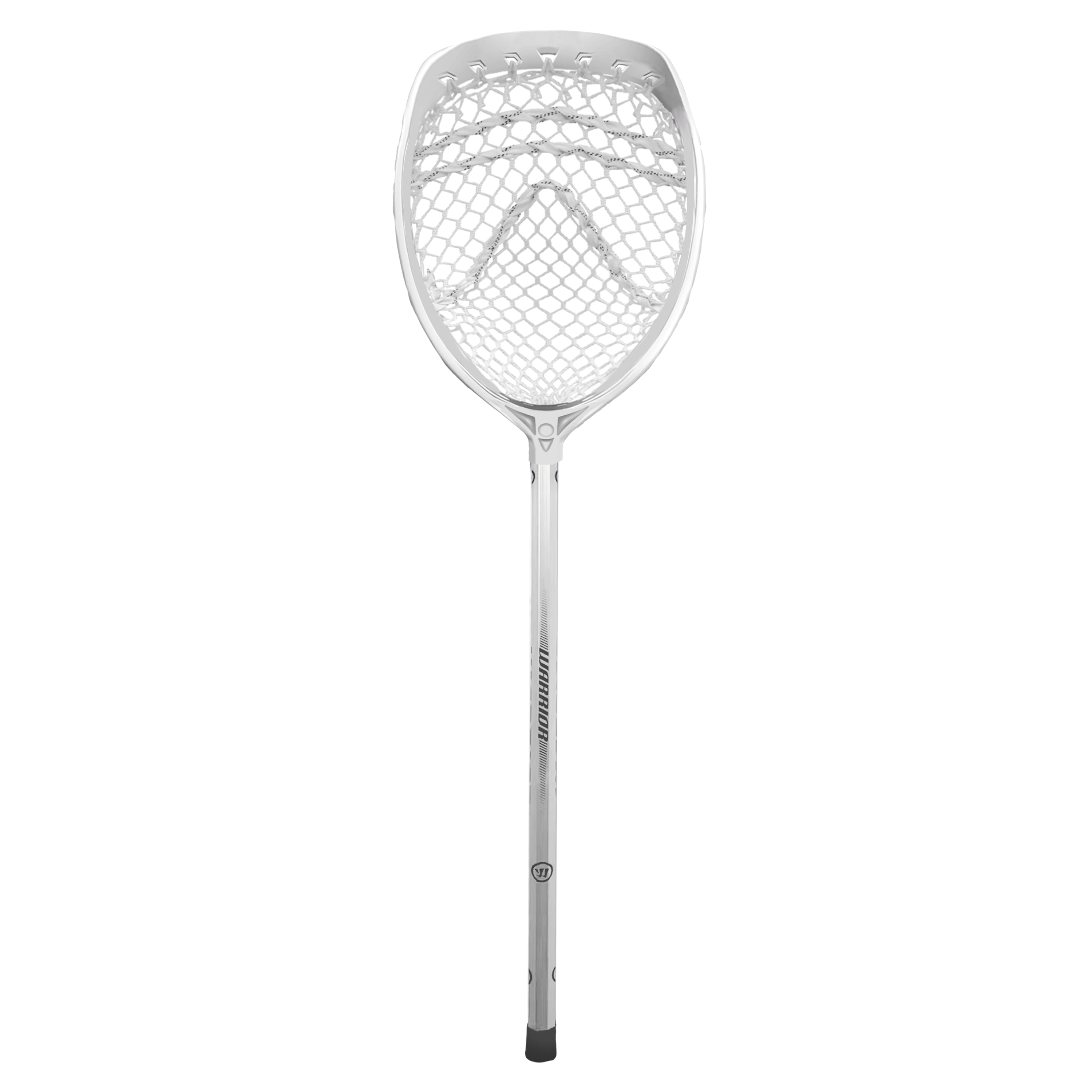 Warrior Junior Recreational Aluminum Lacrosse Goalie Stick - All New Silver and White - 32" x 10"