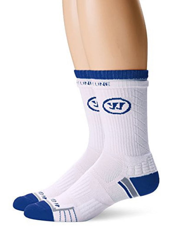 Fast Break Crew 2 Pack Socks, Large, White/Ryan