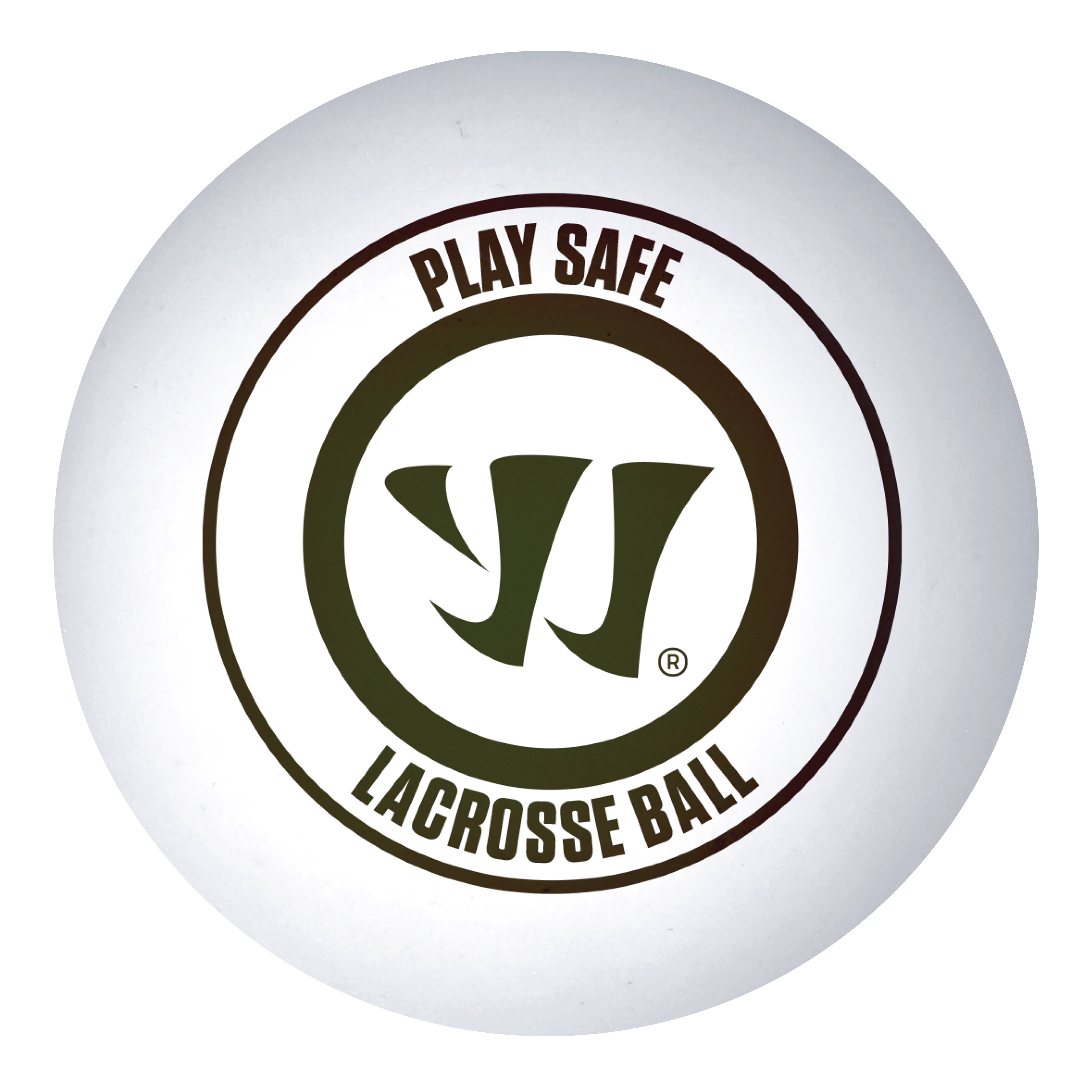 Warrior PlaySafe Lacrosse Ball, Youth & Recreational Training – White, 3‑Pack