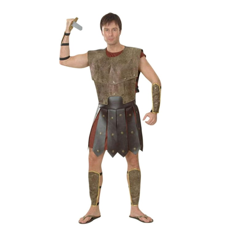 Warrior Man Costume Roman Guard Mens Warrior Man Costume Roman Guard Mens