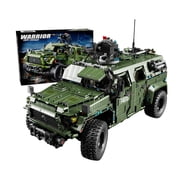 Warrior Military Off-Road Car Building Kit, 18 Collectible Military Truck with Turret, Army Vehicle Model Toys Gift for Technical Enthusiasts Adults & Boys Aged 14+ 3,175 Pieces