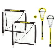 Warrior Mini Lacrosse Game Set 2 24 Plastic Nets 2 20 Mini Player Sticks 1 Junior Lacrosse Ball