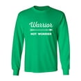 thumbnail image 1 of Warrior Not Worrier Adult Long Sleeve T-shirt, 1 of 3