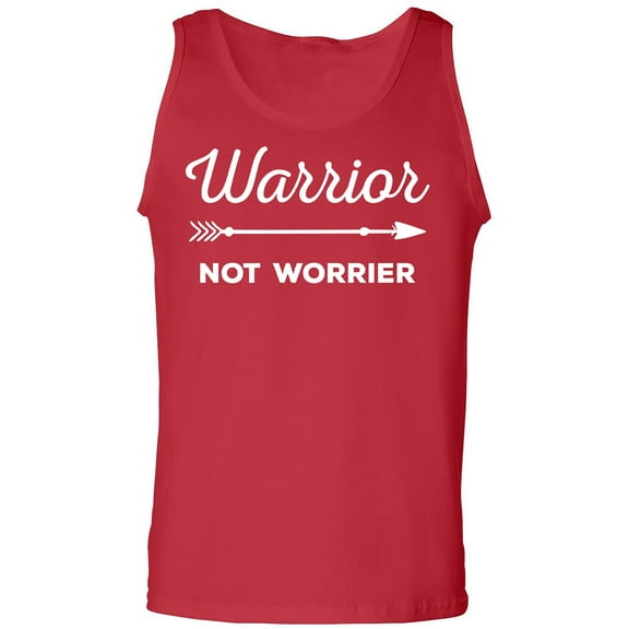Warrior Not Worrier Adult Tank Top