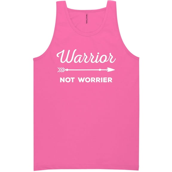 Warrior Not Worrier Neon Tank Top