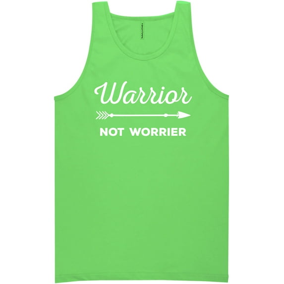 Warrior Not Worrier Neon Tank Top