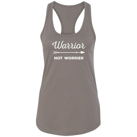 Warrior Not Worrier Racerback Tank