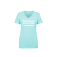 thumbnail image 1 of Warrior Not Worrier Womens V-Neck T-Shirt, 1 of 3
