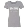 thumbnail image 1 of Warrior Not Worrier Womens crewneck tee, 1 of 2