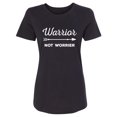 thumbnail image 1 of Warrior Not Worrier Womens crewneck tee, 1 of 2