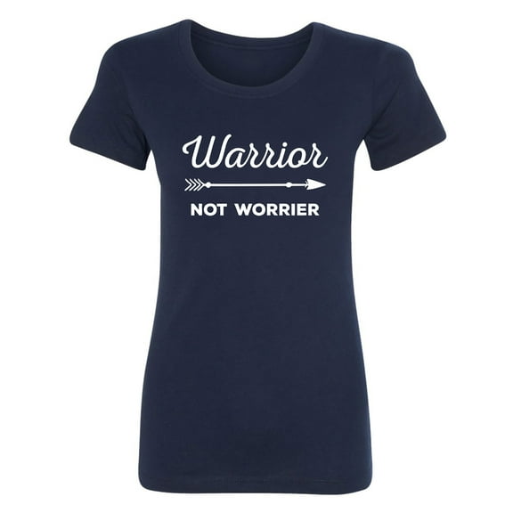 Warrior Not Worrier Womens crewneck tee