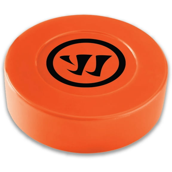 Warrior Orange Street Hockey Puck - Plastic - 3" Diameter x 1" Tall - Medium Density for Outdoor