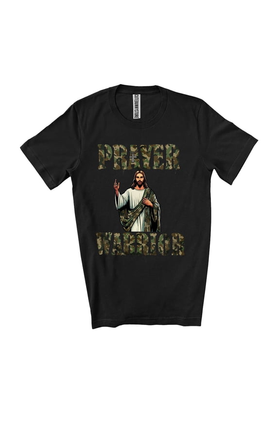 Warrior Prayer; Proud Veteran Jesus Cross Soldier Army; Matching Patriotic Family Group Unisex T-Shirt