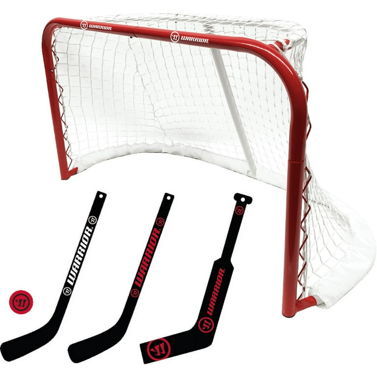 Warrior Pro Mini Metal Hockey Goal Combo Set - 30