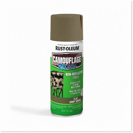 Warrior Shield 2X Ultra Cover Spray Paint, 12 oz, Army Green