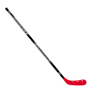 Warrior Street Hockey Player Stick - Red Plastic Blade - 51" for Kids or Adults - Indoor Outdoor 1lb