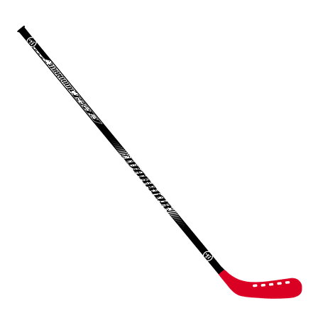 Warrior 51″ Player Hockey Stick, Kids & Adults, Adjustable Curve – Red Plastic