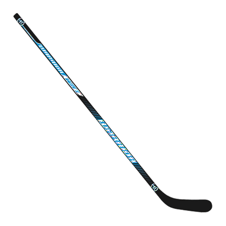 Warrior 50″ Wood Street Hockey Player Stick, Youth Ages 5–10, Right-Hand Curve