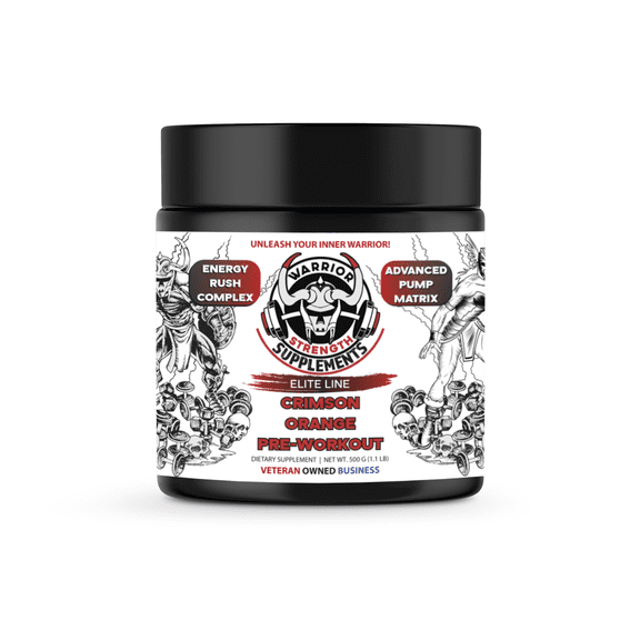 Warrior Strength Supplements Elite Line Crimson Orange Pre-Workout Supplement