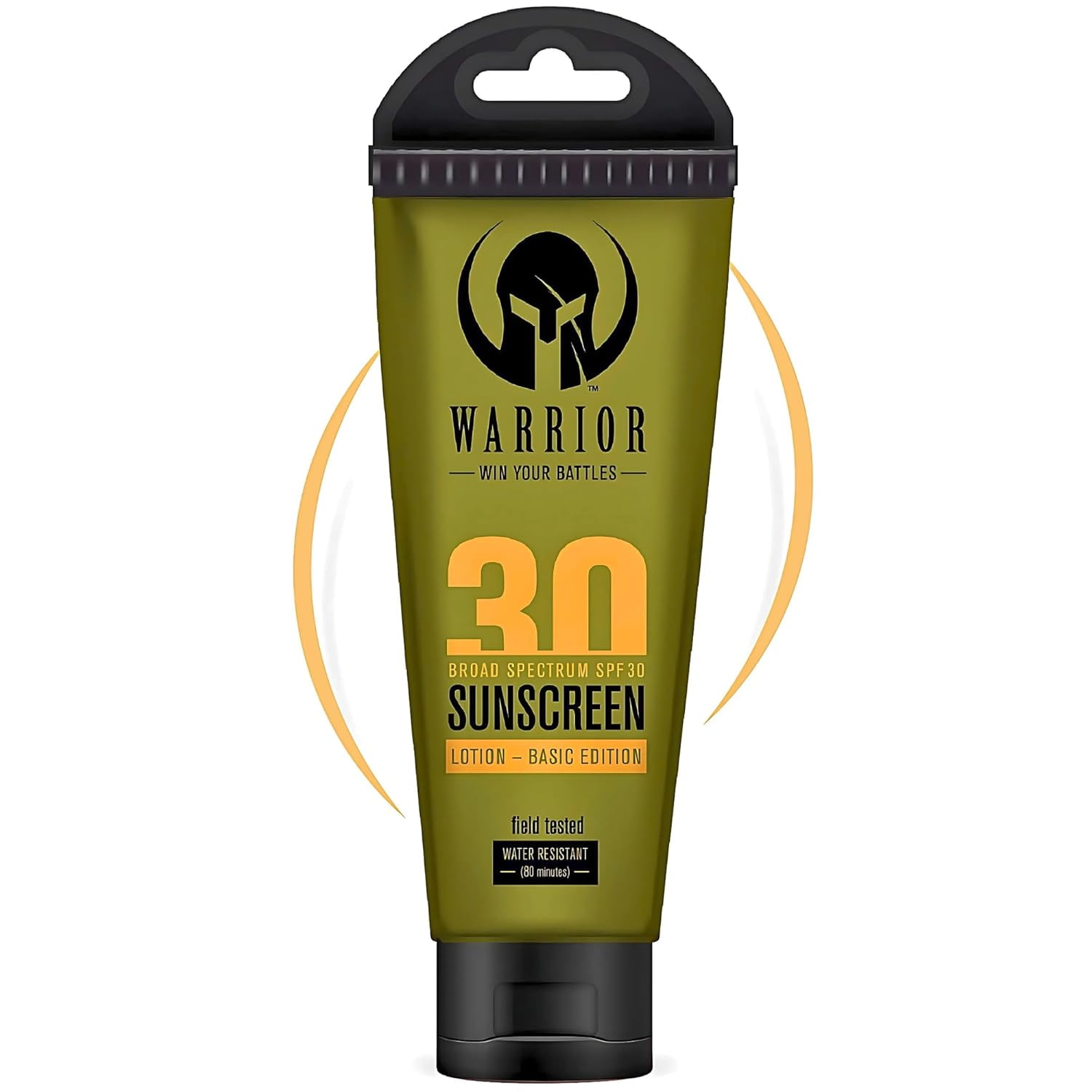 Warrior Sunscreen SPF 30 Lotion - Water & Sweat Resistant Body Lotion ...