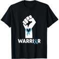 thumbnail image 1 of Warrior Teal Ribbon Fist Sexual Assault Awareness Survivor T-Shirt, 1 of 4