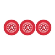 Warrior Hockey True Form Knee Hockey Balls - Red - 3-Pack - Designed to Retain Shape - Indoor PU