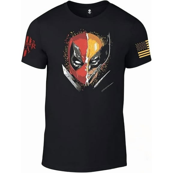 Warrior USA DP/W - Cotton Blend, Screen Printed in The USA, American Made, Regular Fit, Black, Large