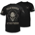 thumbnail image 1 of Warrior USA Hello Darkness My Old Friend - Cotton Blend, Screen Printed in The USA, American Made, Regular Fit, Black, Large, 1 of 1