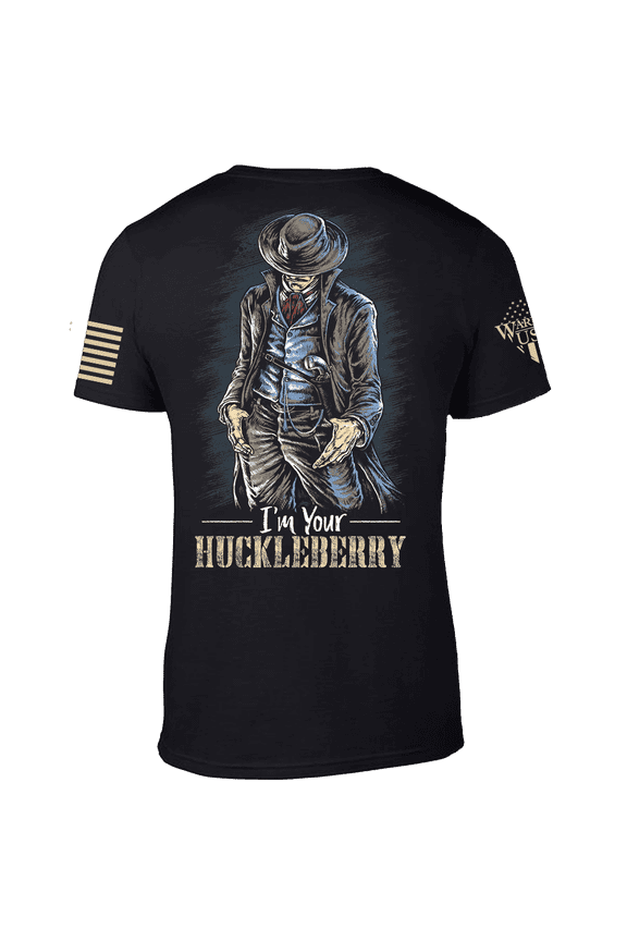 I'm Your Huckleberry T-Shirt, Black, Cotton-Polyester Blend, American Made (US, Alpha, Large, Regular, Regular, Balck)
