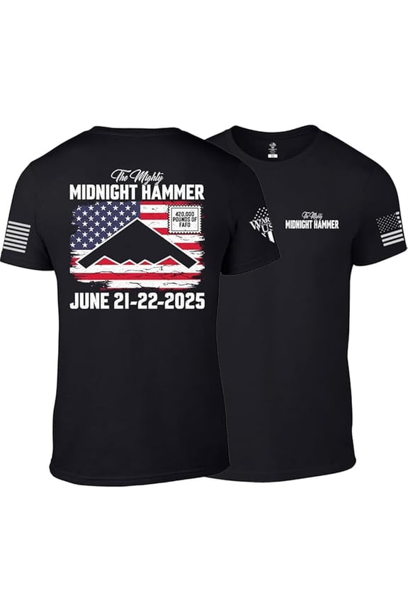 Midnight Hammer T-Shirt – Black, Unisex Graphic Tee, Cotton Blend, Regular Fit, X-Large