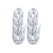 Warrior Waxed Hockey Skate Laces, Senior Sizes 6–8, Secure Grip – White, 96″
