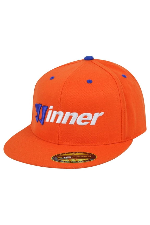 Winner Fitted 7 1/4 - 7 5/8 Flat Bill Brand Athletics Lacrosse Hat Cap