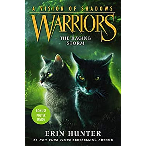 Pre-Owned Warriors: A Vision of Shadows 6: The Raging Storm Library Binding Erin Hunter